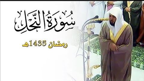 ما تيسر من سورة النحل | ٥٦ - أخرها | لفضيلة الشيخ د. ماهر المعيقلي | تراويح ليلة ١٤ رمضان ١٤٣٥هـ