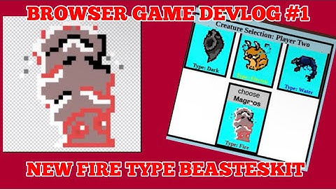 Coding a New Fire Type Beasteskit: Magmos | Browser Game Devlog #1