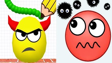 Draw To Smash vs Hide Ball - Satisfying ASMR Gameplay All Levels