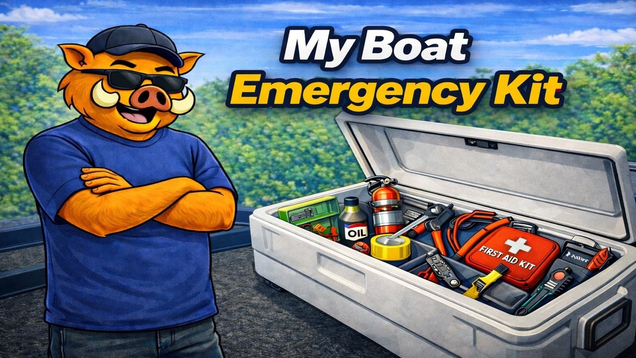 Bass Boat Survival Kit for Big Water Fishing
