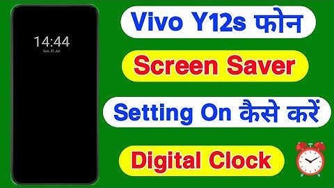 Vivo Y21s Me Screen Saver On Kaise Kare | Screen Saver Clock Style Setting Vivo Y12s