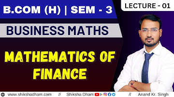 business maths for bcom | simple and compound interest | mathematics of finance | part 1 | 2nd year