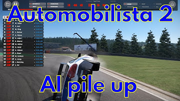 Automobilista 2 AI pile up at Spa
