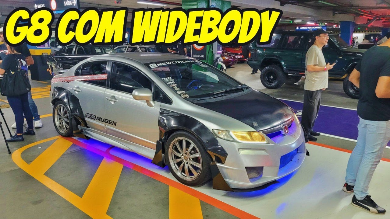 CIVIC G8 MAÍS INSANO DE BRASIL SUSPENSÃO A AR E BODY KIT - YouTube