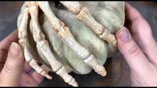 Ugly Dollar Store Foam Pumpkin Makeover. DIY your way to realistic fall pumpkin decor