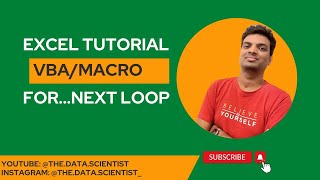 Excel VBA - FOR...NEXT Loop - Tutorial Complete Guide