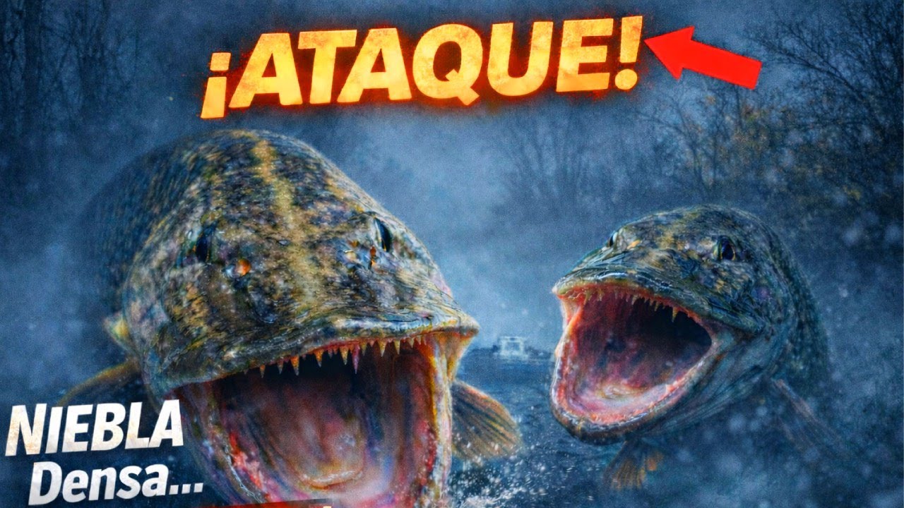 ⚠️La niebla lo cubrió todo 💨y los lucios 🐊empezaron atacar¡¡¡😳