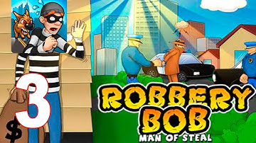 Robbery Bob™ - Gameplay Walkthrough Part 3 - Chapter 1 - SUBURBS 14-15 lvl (Android IOS)