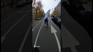 Акула на скейті #смішнівідео #funny #ржакадосліз #акула #сора #приколи