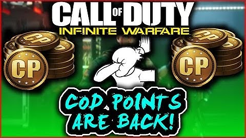 INFINITE WARFARE COD POINTS ARE BACK AND COD POINTS IN-GAME CURRENCY RETURN!