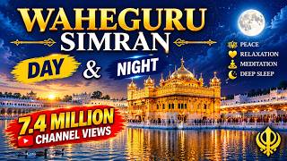 Waheguru Simran 🙏 1 Hour  | Soft, Soothing Meditation, Relaxation & Deep Sleep Night or Day | Satnam screenshot 2