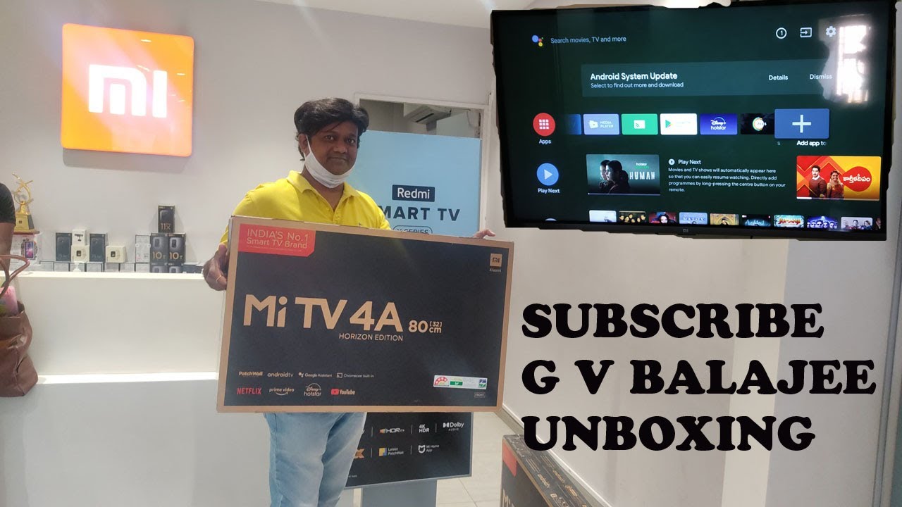 Mi TV|Mi TV 4A|32” Inch|Horizon Edition|Android|First Impressions|Unboxing|by G V BALAJEE
