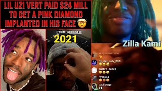 Lil Uzi Vert 24m Pink Diamond will be implanted into his Forehead | Instagram Live with Zilla Kami