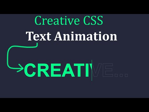 CSS Creative Text Animation Effects