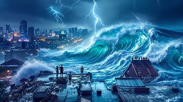 4K Real Footage of the 2025 Mega Tsunami – South China Sea Cities Face the Most Powerful Waves 