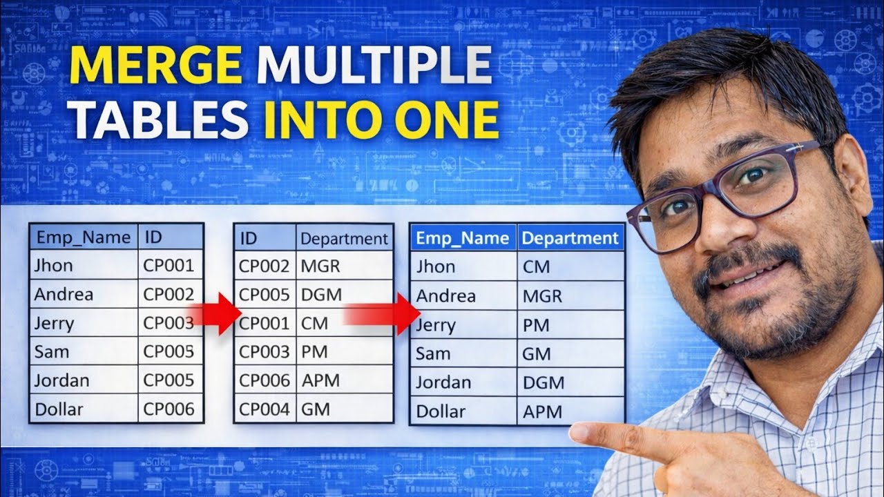 Extract Data From Two Different Tables in Excel || Advance Excel || # ...