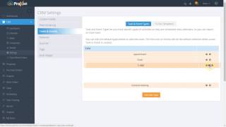 Sales CRM Settings