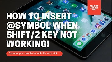 How to insert ‘@ if  (SHIFT2) KEY ON KEYBOARD NOT WORKING?☹️ FIX KEYBOARD PROBLEM EASILY😄