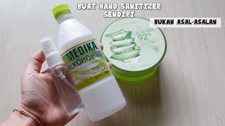 Cara buat hand sanitizer dari aloevera gel & alkohol