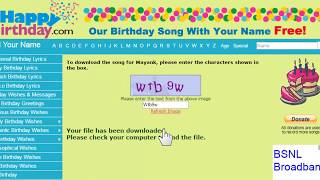How To Download Personalised Birthday Song With Your Name