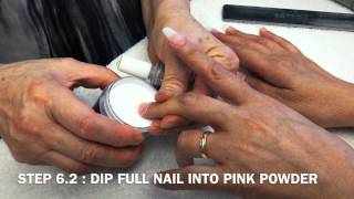 French Manicured Nail Tips With NuGenesis Nails Dip Powder