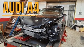 Audi A4 Відновлення передньої частини #carrepair #DIYAutoRepair #Alex Welder #кузовнийремонт
