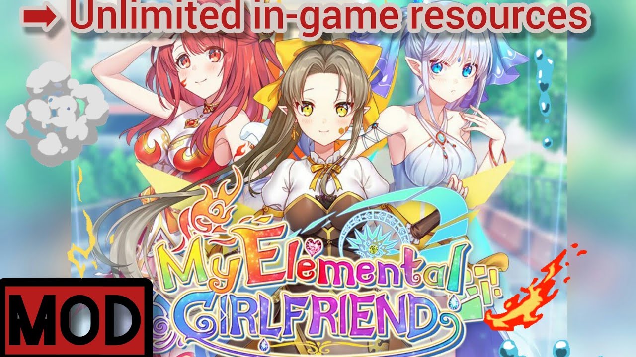 My Elemental Girlfriend Mod Apk Unlimited Diamonds ingame resources