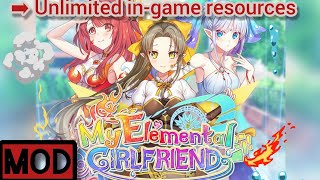 My Elemental Girlfriend Mod Apk | Unlimited Diamonds in-game resources. 💎💎💎 screenshot 1