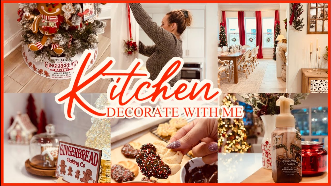 РОЖДЕСТВЕНСКИЙ ДЕКОР КУХНИ | ПРЯНИЧНАЯ КУХНЯ МИССИС КЛАУС УКРАШАЙТЕ ВМЕСТЕ СО МНОЙ!