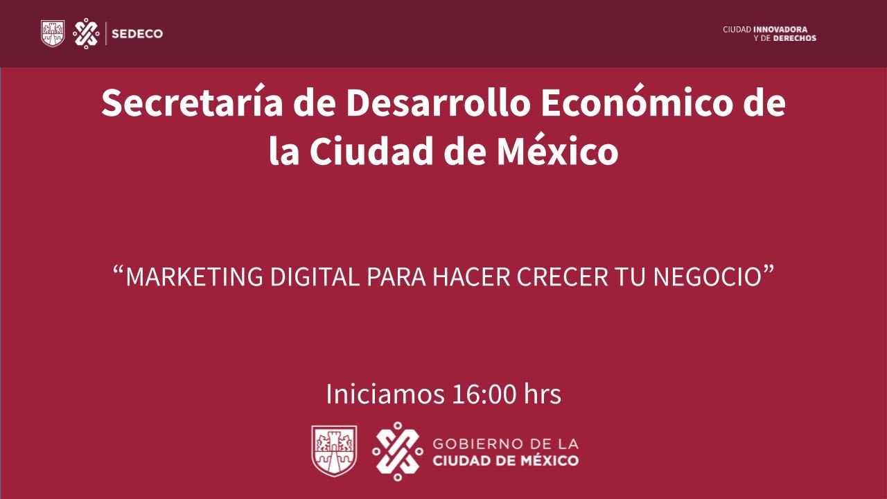 Marketing digital para hacer crecer tu negocio - YouTube