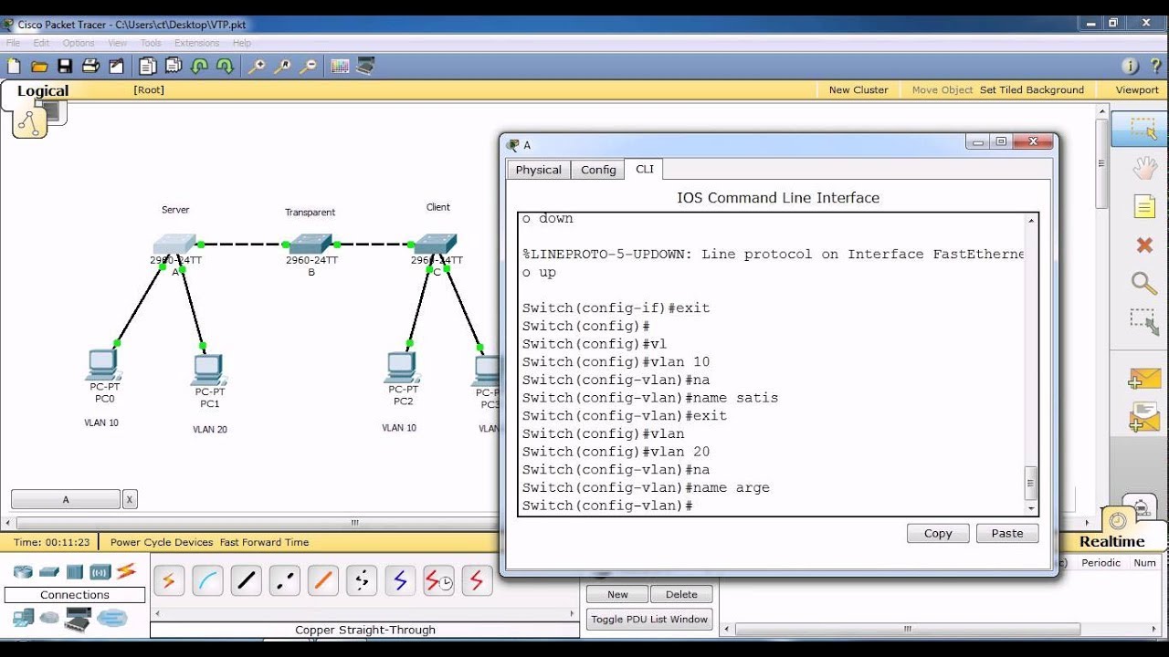 learn how to configure VTP VLAN Trunking Protocol - YouTube