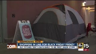 Black Friday shoppers already camping out