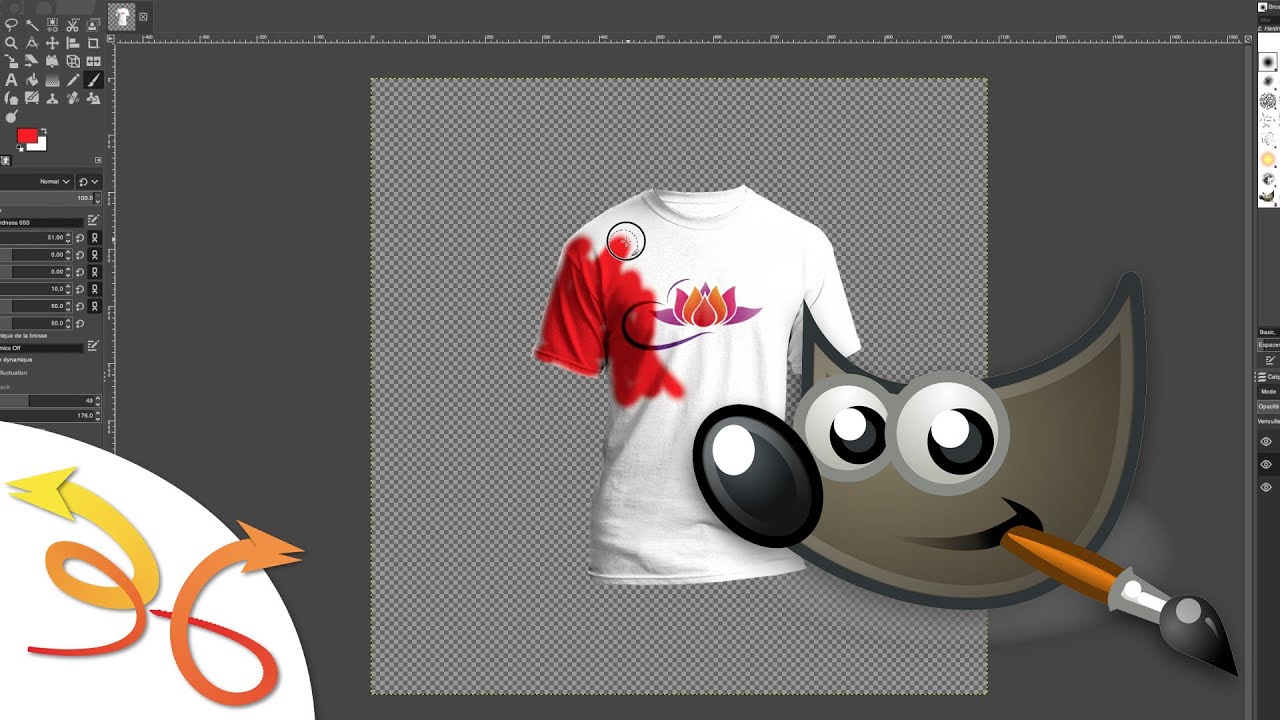 Download  Tuto Gimp  Créez le Mockup d'un T-Shirt - YouTube