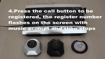 Singcall Wireless Waiter Server Paging System Registering Bells