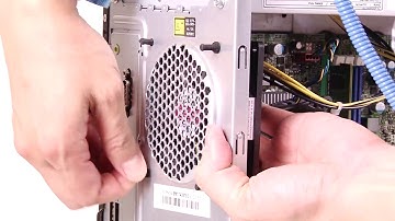 Lenovo ThinkSystem ST50 installing a rear fan