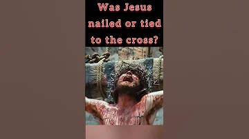 Was Jesus nailed or tied to the cross? - #crucifixion #crucified #jesus #agony