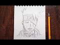 How To Draw Kakashi Easy// Kakashi Drawing Easy Step By Step Tutorial For Beginners//Anime Naruto