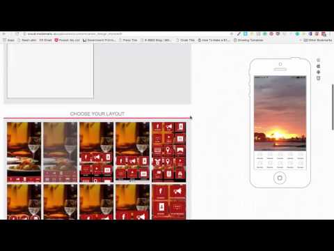 Creation and Layout using Mobimatic App Builder