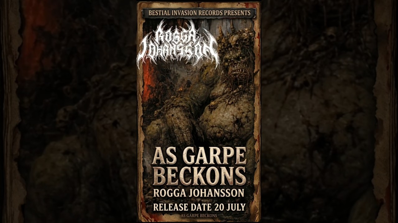 Rogga Johansson - As Garpe Beckons, Bestial Invasion Records out
