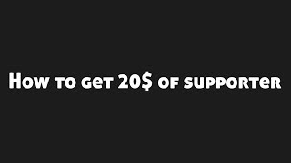 How to get $20 osu supporter in multi