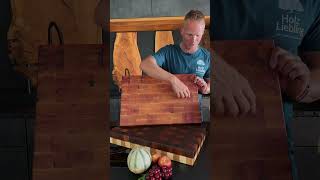 Stirnholz Schneidebrett Apfelbaum | Holz-Liebling #schneidebrett #shorts