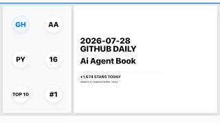 2026-07-28 | GitHub Top 5 Daily | Ai Agent Book | Insight AI
