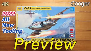 2022 All New Tooling!!! Sukhoi Su-25 Frogfoot 1/48 Zvezda Preview (Су25 Unboxing 4807)