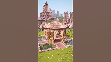 🌸 Build a Dreamy Cherry Blossom Gazebo in Minecraft!🌸 #shorts