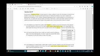 DBMS Question Set 47