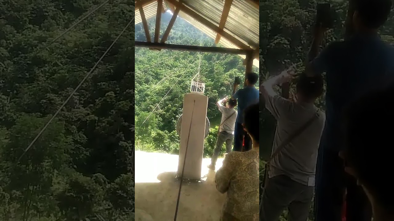 Gravity Goods Ropeway at Punglwa village, Nagaland