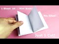 No Glue, No Staples – Just 1 Sheet to Make This Mini Book!