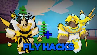Flora + Nyoka gives FLY HACKS in Roblox Bedwars..