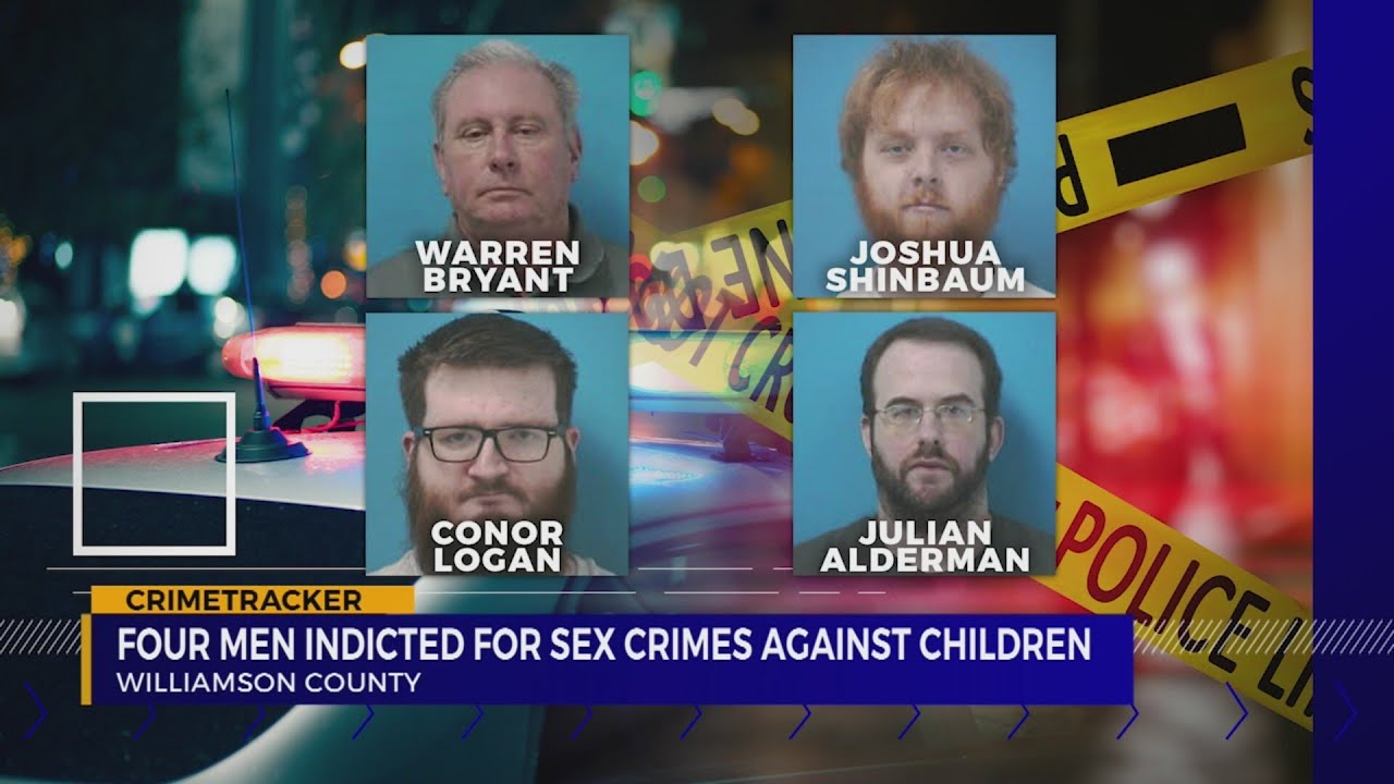 Four men indicted for sex crimes against children