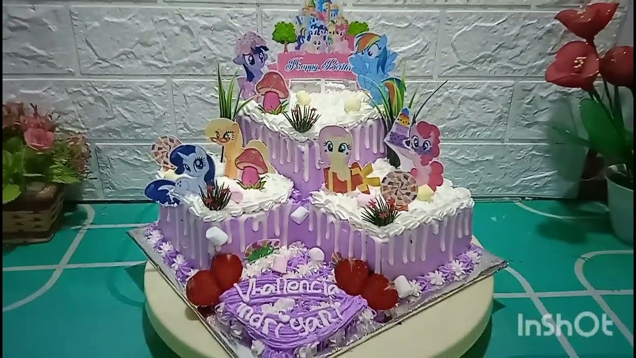 KUE ULANG TAHUN SUDUT KUDA PONY MUDAH BANGET